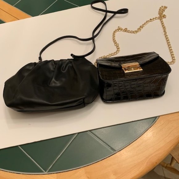 H&M Bags Black Pouch And Clutch Bags New Poshmark